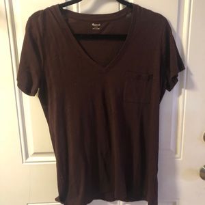 Brown short sleeve tee